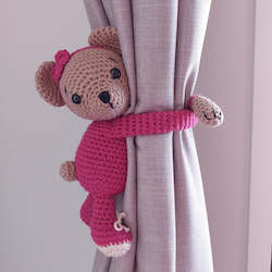 Woodland Critters: Crocheted Teddybear Tie Backs