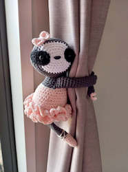 Woodland Critters: Crocheted Sloth Tie Backs