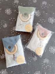 For The Babe: Dribble Cloth Teether Ring