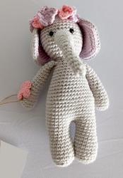 Safari Adventures: Crocheted Cuddle Me Elephant