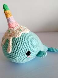 Ocean Bound: Crocheted Ice Cream Narwhal
