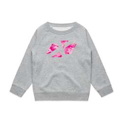 Youth Cross Icon Pink Camo Crew
