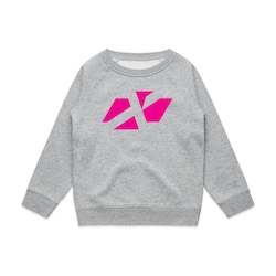 Youth Hoods Crews: YOUTH CROSS ICON PINK CREW