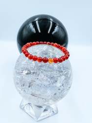 Jewellery: 6mm Crystal Bead Bracelet