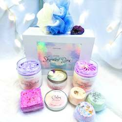 Box Sets: Shower Gift Box With Calm Affirmation Candle