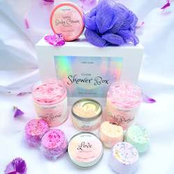 Shower Gift Box With Love Affirmation Candle