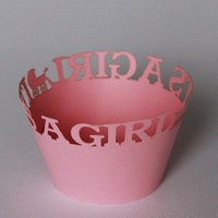 Cake: It's a girl cupcake wrappers - 12units/pack