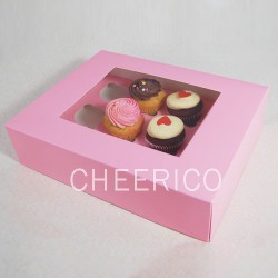 Cake: 12 pink cupcake window box ($2.80/pc x 25 units)