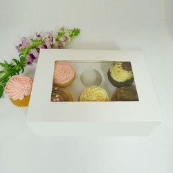 Cake: 6 cupcake window Box($2.00/pc x 25 units)