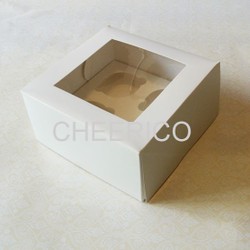 Cake: 4 cupcake window box ( $1.85/pc x 25 units)