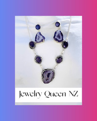 Druzy Agate necklace & earrings set