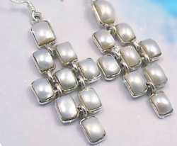 Sterling silver fresh water Pearl earrings