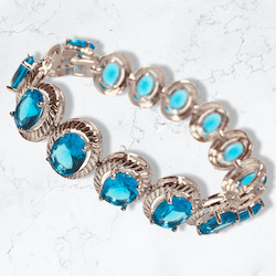 Internet only: Mesmerising Blue Topaz bracelet