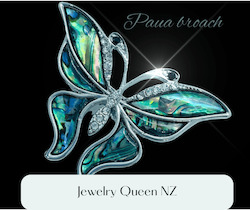 Butterfly Paua broach