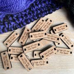 Birthday: Wooden Knitting / Crochet tags