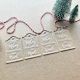 Acrylic need, want, wear, read gift tags (set of 4)