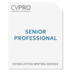 Senior Professional - Cover Letter Writing Service