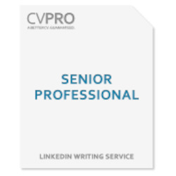 Linkedin Writing Services: Senior Professional - LinkedIn Profile Writing Service