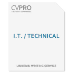 Linkedin Writing Services: I.T. / Technical - LinkedIn Profile Writing Service