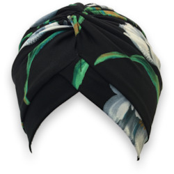White Lily Floral Shower Turban