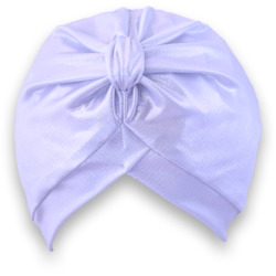 Shower Turbans: White Foil Shower Turban