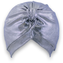Shower Turbans: Silver Foil Shower Turban