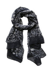 Products: The Vines Scarf - Navy - Daisy Row