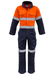 Protective clothing: SYZMIK FR Hoop Taped Spliced Overalls