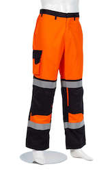 Protective clothing: DANEUNDER FR Pants Orange/Navy