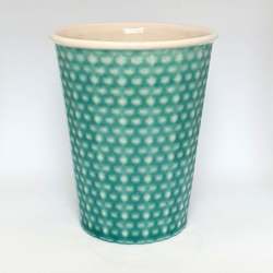 Coffee Cup - Turquoise Dimple