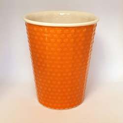 Coffee Cup - Orange Dimple