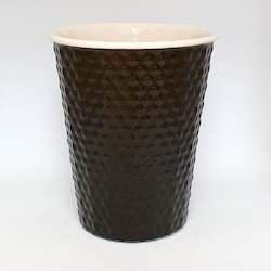 Dimple Range: Coffee Cup - Black Dimple