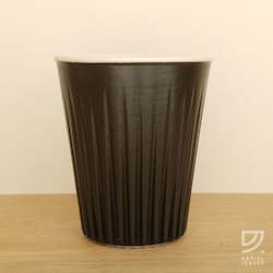 Fluted: Coffee Cup - Black Fluted