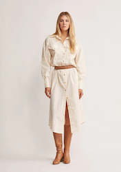 Womenswear: Wanderer Midi Dress - Ivory
