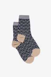 Womenswear: Lurex Aztec Sock