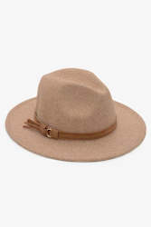 Womenswear: Antler Fedora Hat - Tan