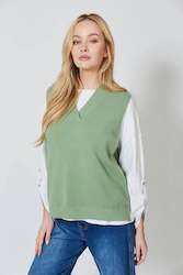Womenswear: Ines Vest - Moss