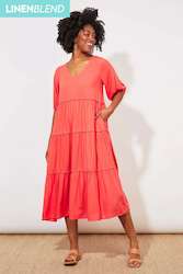 Womenswear: Tropicana Tiered Maxi Dress