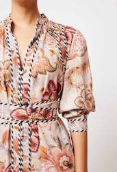 Womenswear: Once Was Atlas Linen Viscose Dress in Aries Floral