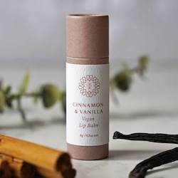Cosmetic manufacturing: Cinnamon & Vanilla Vegan Lip Balm