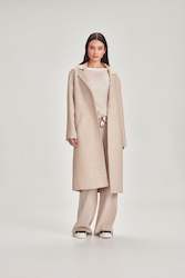 Womenswear: Sills Geneva Wool Coat Pearl Twill