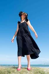 Sheryl May Bow Regard Dress Black