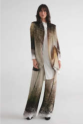 Womenswear: Taylor Correspond Jacket Fossil Abrasion Print