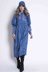 Womenswear: Sheryl May Cobalt Leopard Reine Dress