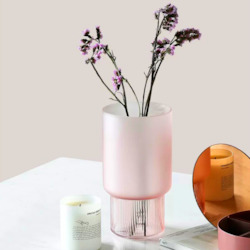 Wintry Glass Vase