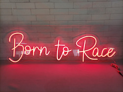 Numbered Led Lights: Born To Race Neon Light