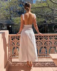 Midi Dresses: Sir The Label Lorena Open Back Maxi Dress