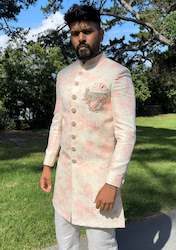Clothing: Peach Sherwani
