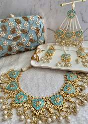 Clothing: Blue Heart Bridal Set