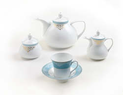 Wholesaling, all products (excluding storage and handling of goods): Tea Set - Armitage Turquoise (18pcs)